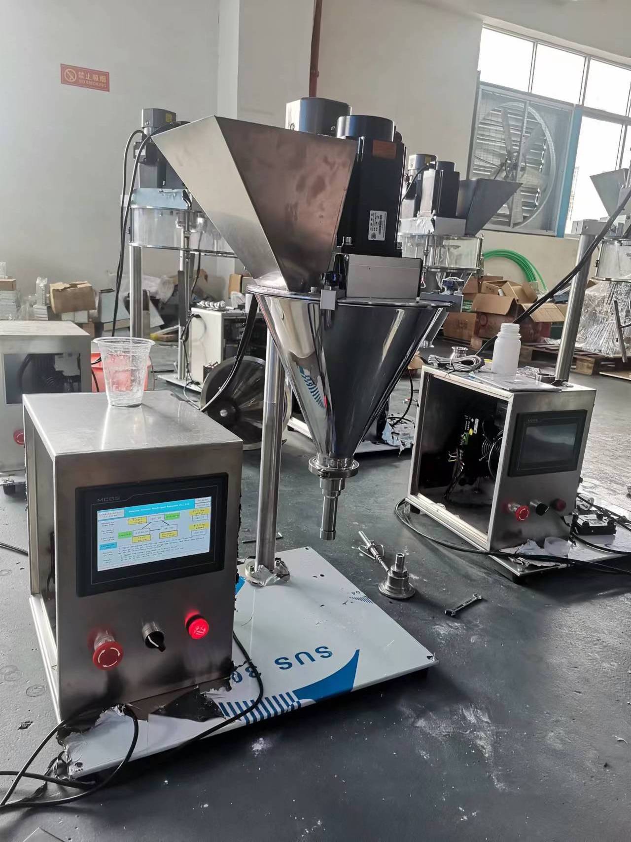 Semi Automatic Screw Auger Filler Dispenser Dry Fine Powder Dosing Filling Machine 1g 10g 50g 100g 1000g 2000g Plastic Dose Can