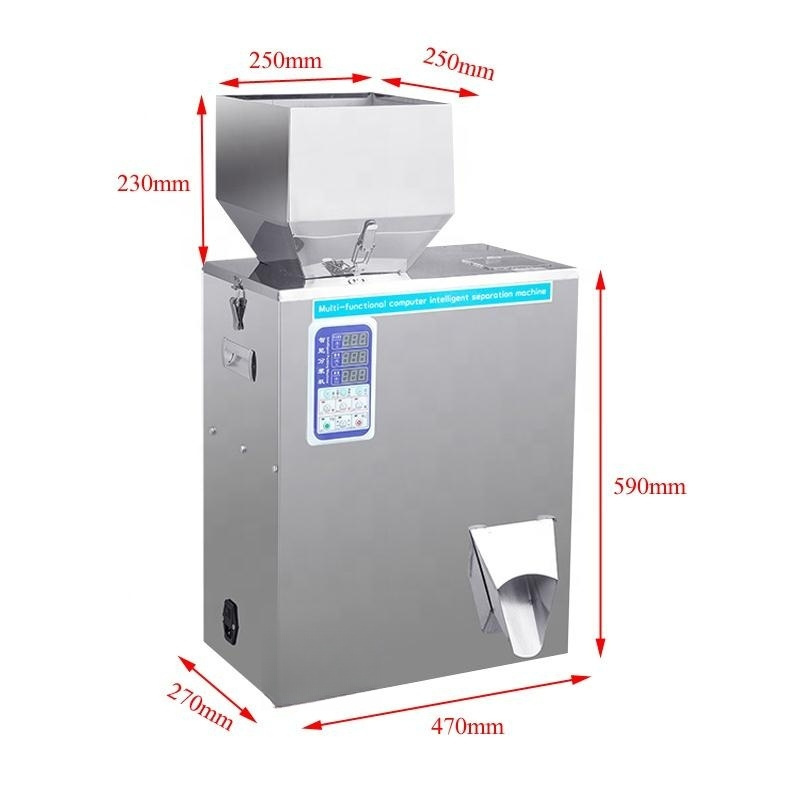 Granular Powder Materials Weighing Packing Weigh And Fill Machine 10-100g For Seeds Coffee Bean Food Filling Machine