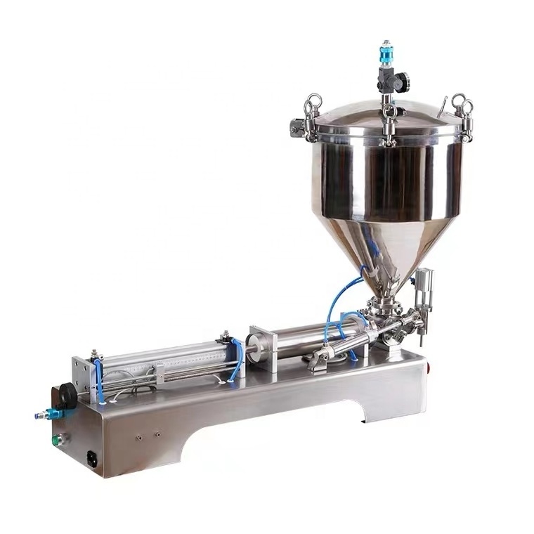 Semi-Automatic Pneumatic Horizontal Tomato Paste Jam Sauce Butter Paste Filler Filling Machine Peanut Butter Filling Machine