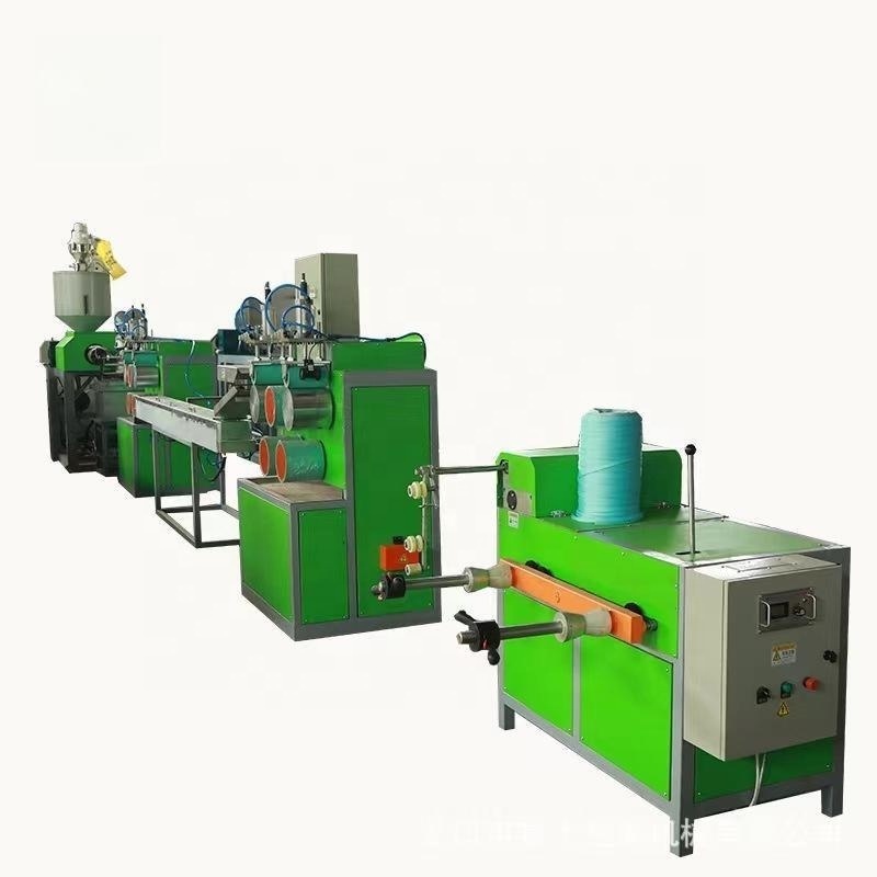 PE Knotless Vegetables Fruit  Knotless Net Extrusion  Making Machine Line  Garlic Packaging Net Machine 10-40KGS/h