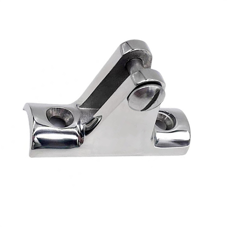 Marine Sailboat Parts 316 Stainless Steel Concave Base Deck Hinge Marine Mount Fitting Hardware Bimini Top Boat Hinge for Yacht