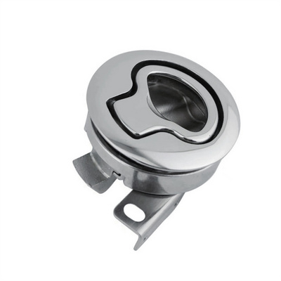 Hot Selling Boat Slam Latch Marine Hatch Latch 316 Stainless Steel Flush Pull Hatch Latch Round for Mari