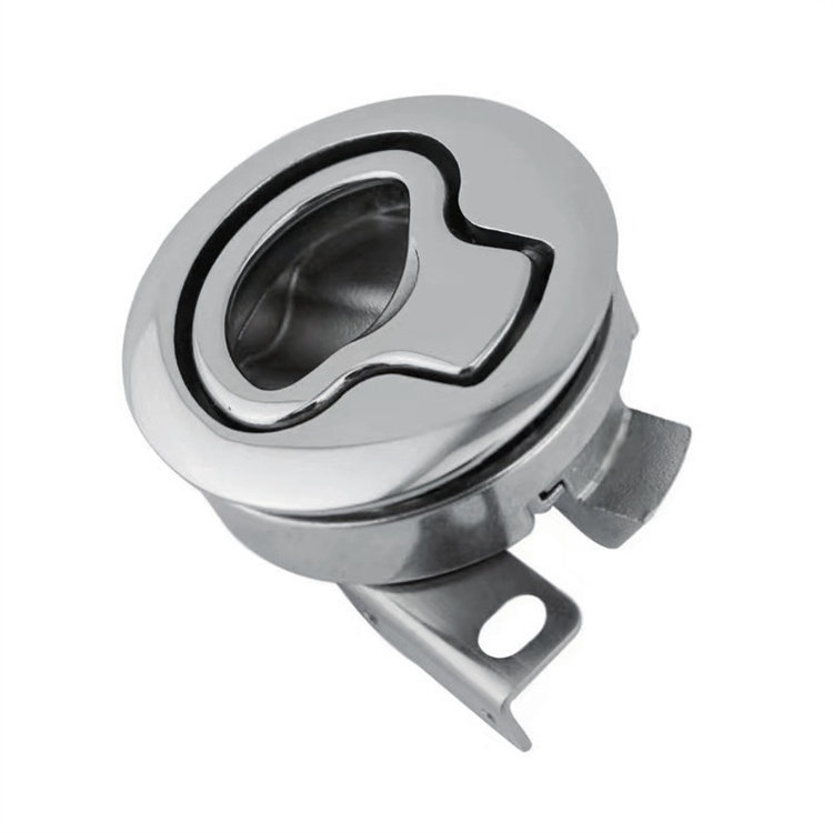 Hot Selling Boat Slam Latch Marine Hatch Latch 316 Stainless Steel Flush Pull Hatch Latch Round for Mari