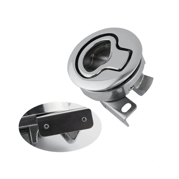 Hot Selling Boat Slam Latch Marine Hatch Latch 316 Stainless Steel Flush Pull Hatch Latch Round for Mari