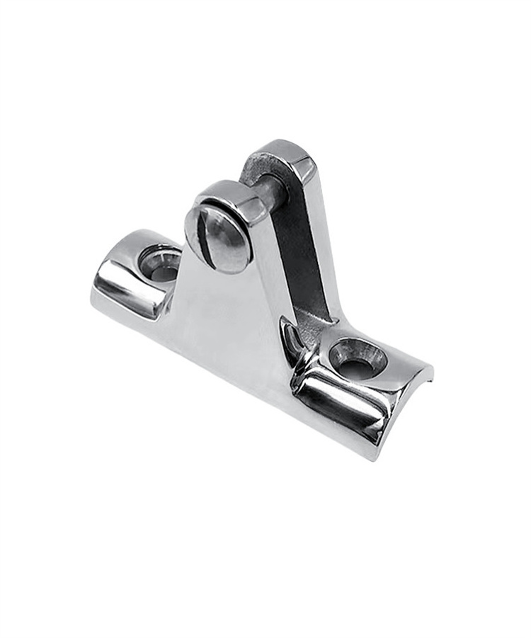 Marine Sailboat Parts 316 Stainless Steel Concave Base Deck Hinge Marine Mount Fitting Hardware Bimini Top Boat Hinge for Yacht