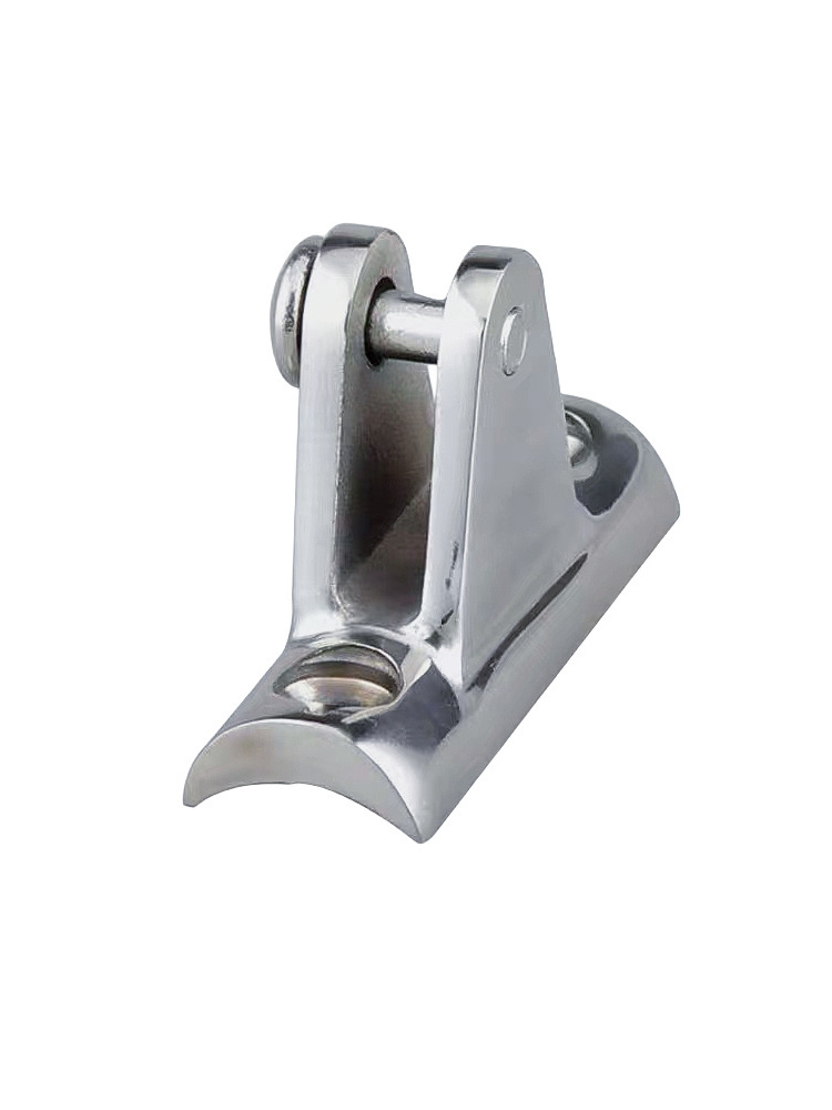 Marine Sailboat Parts 316 Stainless Steel Concave Base Deck Hinge Marine Mount Fitting Hardware Bimini Top Boat Hinge for Yacht