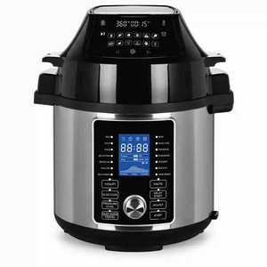 Multifunction Air Fryer Pressure Cooker 2 in 1 Stainless LCD display smart Touch Control