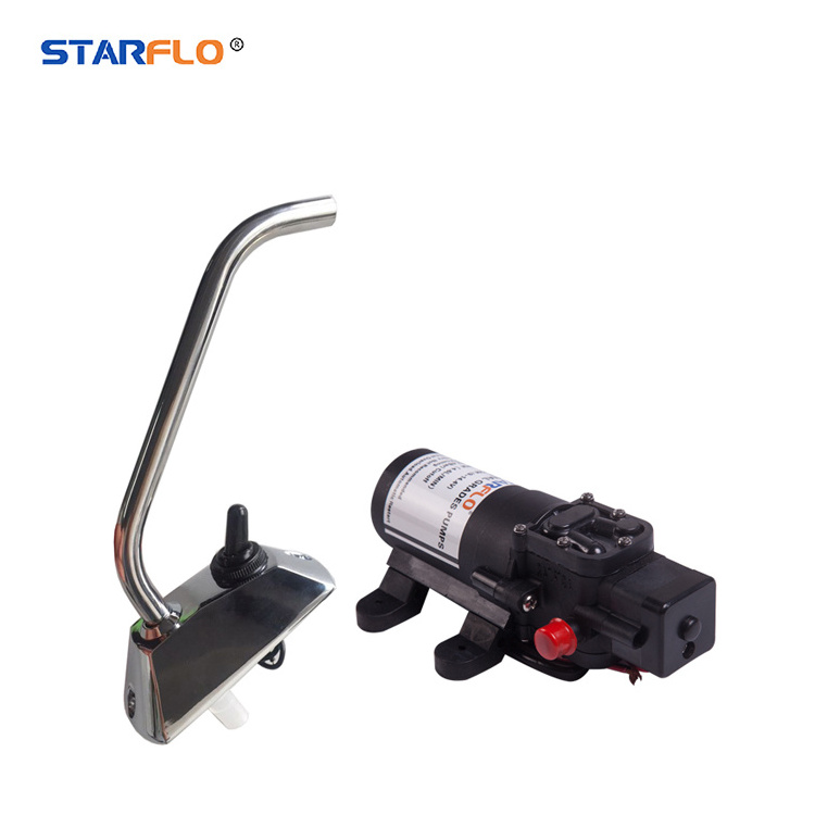 STARFLO 35PSI 1.0GPM self priming portable electric 12v water pump faucet galley for boat/ caravan