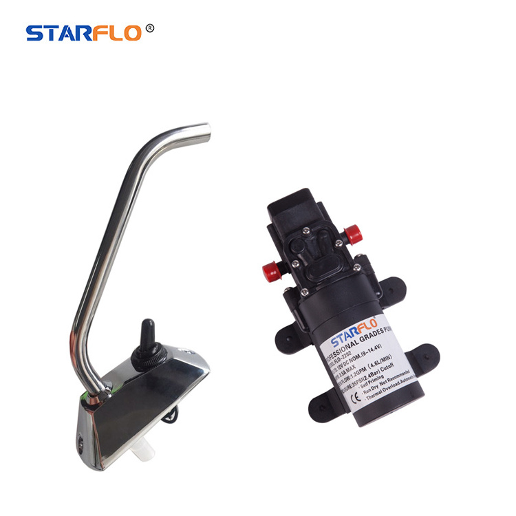 STARFLO 35PSI 1.0GPM self priming portable electric 12v water pump faucet galley for boat/ caravan