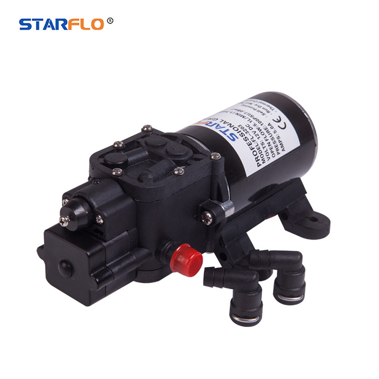 STARFLO Mini Bettery 12Volt DC Self Priming Electric Booster Diaphragm Water 12v high pressure water pump car wash