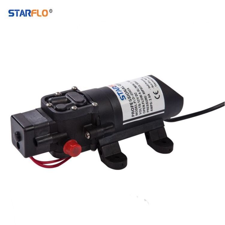 DC Self Priming Battery Operated Sprayer Agriculture Mini Sea Water Pump Diaphragm RV Marine 4.0LPM 12V Motor Power Sprayer Pump