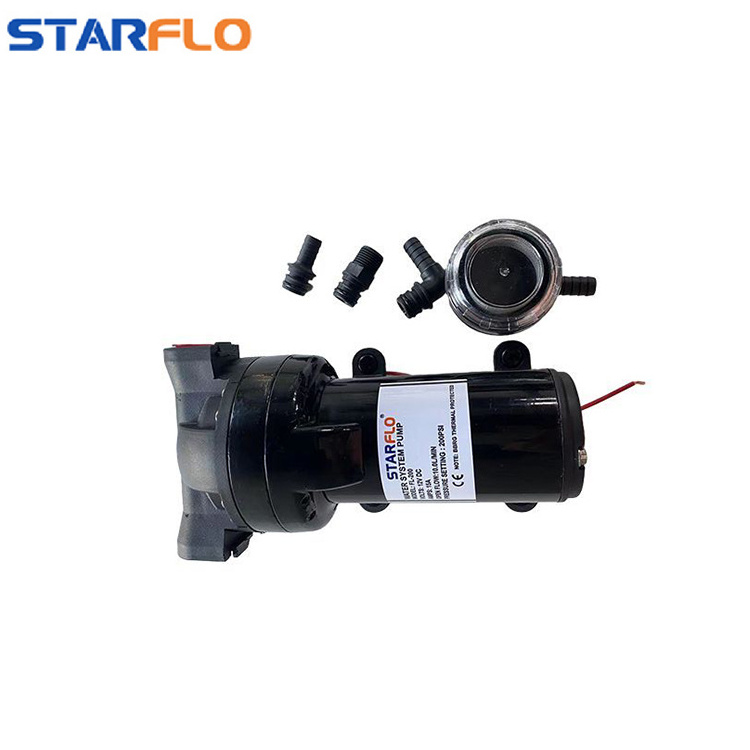 STARFLO 200psi 10L/min car washer electric portable 12 volt dc high pressure electric water pump for carpet cleaning