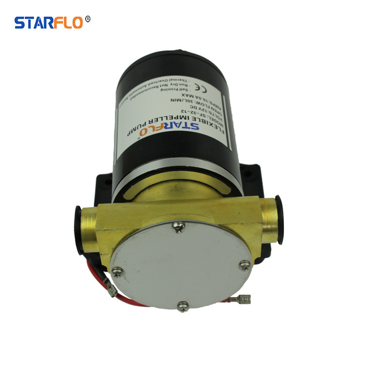 STARFLO electric sea water pump 12v dc portable self priming flexible rubber impeller pump