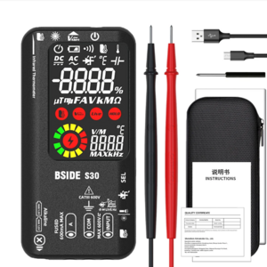 Factory Price S30 Smart Digital Multimeter 15V Diode AC DC Voltage Current Rechargeable Professional Electronic Tester