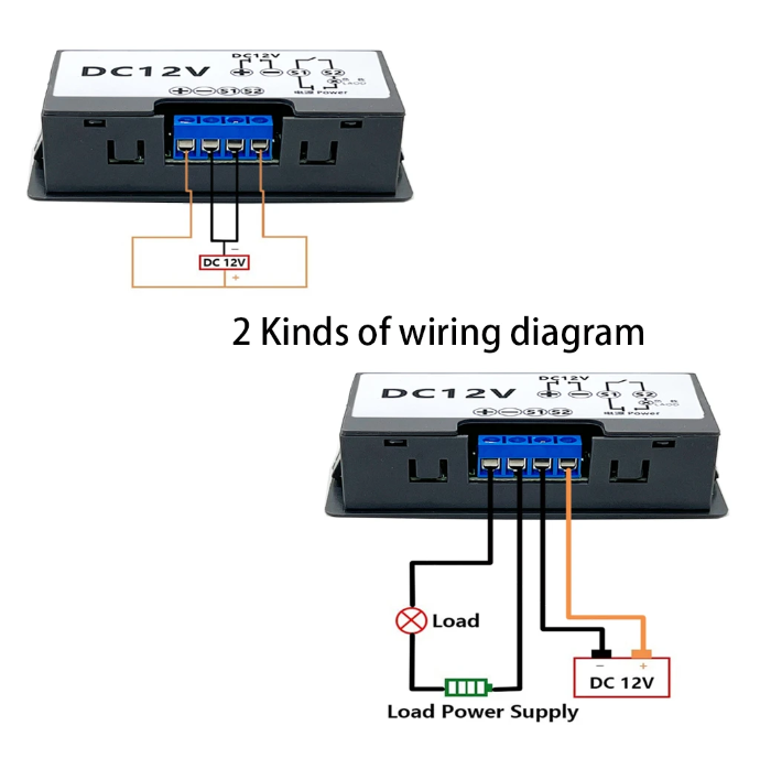 AC 110V 220V DC 12V 24V Digital Time Delay Relay LED Display Cycle Timer Control Adjustable Timer Relay Time 12v Delay Switch