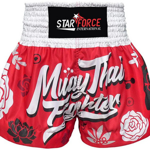 SFI High Quality Customized Wholesale Muay Thai Fight Shorts for Kids Men Elastic Waist Kickboxing MMA Shorts