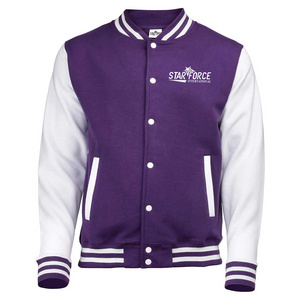 Hight Quality Fleece Custom Baseball Letterman Bomber Jacket