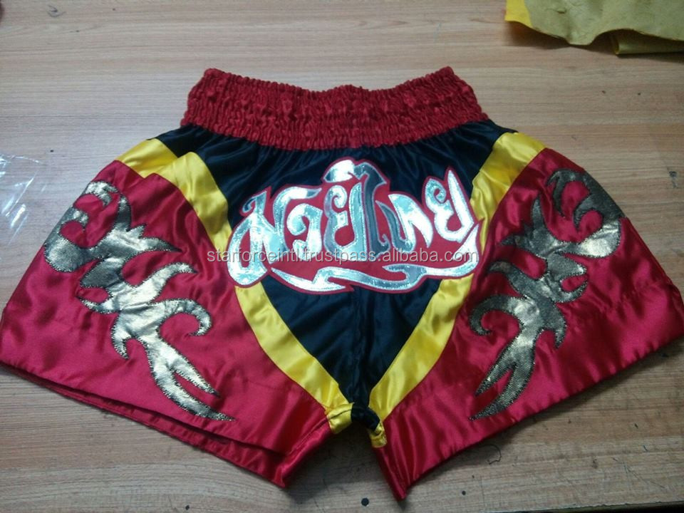 Muay Thai Kick Boxing Cage Fight Shorts MMA Grappling Martial Arts Gear UFC