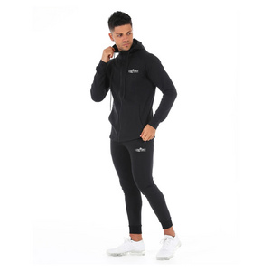 New Tech Cotton Sweat Suit Zip Up Hoodie&Joggers Men's Set Slim Fit