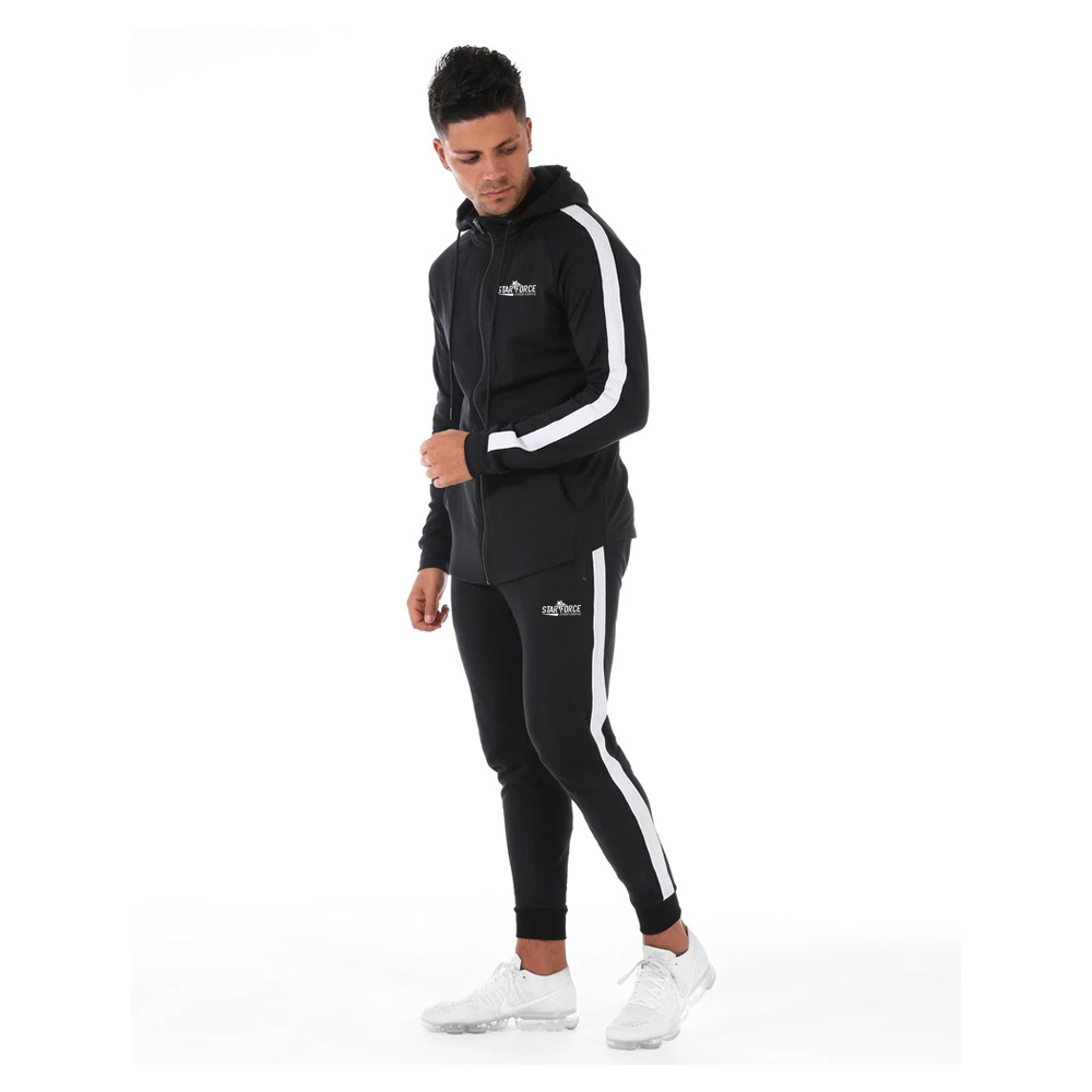 New Tech Cotton Sweat Suit Zip Up Hoodie&Joggers Men's Set Slim Fit