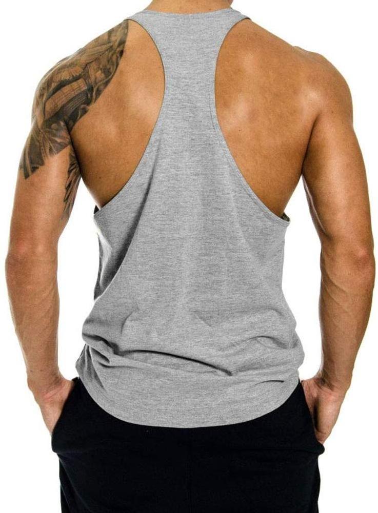 Custom Wholesale Fitness Sports Workout Gym Clothing Tank Top Bodybuilding Stringer Vest Custom Cotton Gym Mens Running Singlet