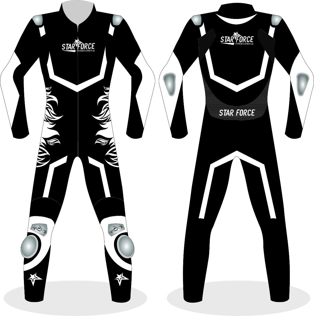 SFI High Quality Custom Wholesale Men's Motorcycle 1 Piece Custom Suit with CE Protectors and Aerodynamic Hump