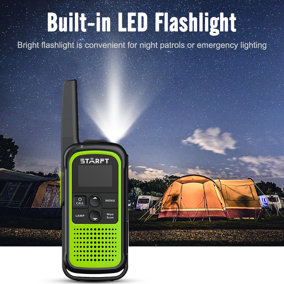 Starft JV01 0.5w Walkie Talkie De Largo Alcance PMR FRS Talkie Walkie Torch Light License Free walkie talkie For Outdoor