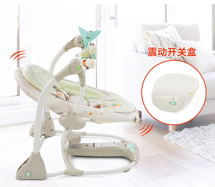 Baby cradle swing Crib with baby shaker toy High standard durable electric baby cradle swing chair