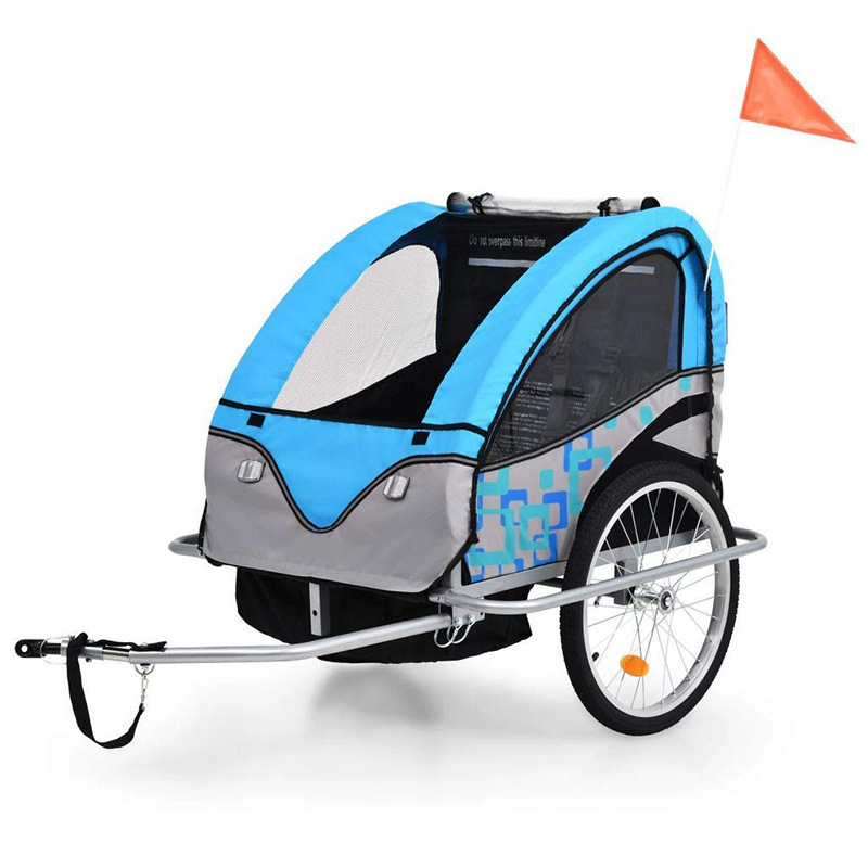 Twin Wheels Multifunction Bike Baby Foldable Stroller Dog Pet Hand Carrier Wagon Cart