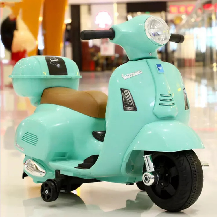 New design of high quality stylish toy with music lighting four wheel electric children's motorcycle baby ride on car