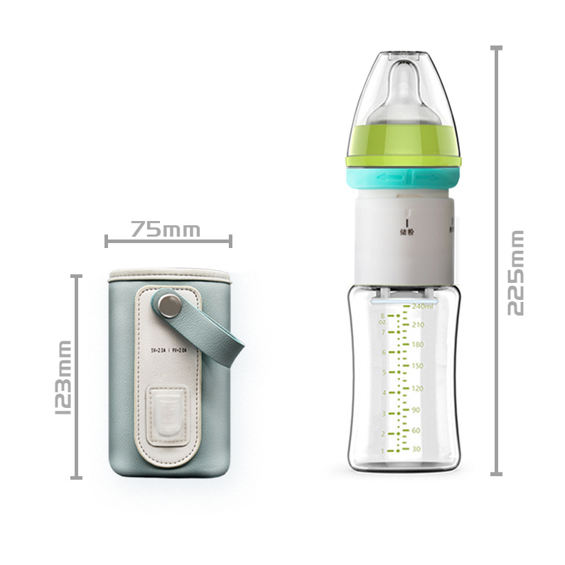 New Design Customized Usb Charging Baby Feeding Milk Water Bottle Warmer Bags Portable Baby Bottle Warmer