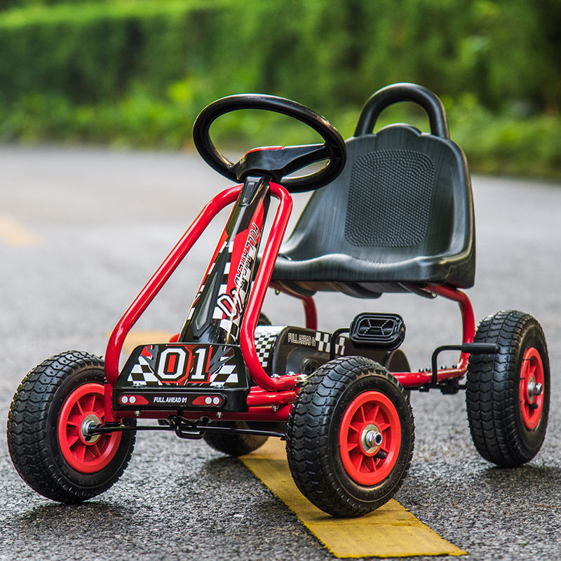 Outdoor can ride sports fiess toys children's car high quality four wheel racing pedal kart