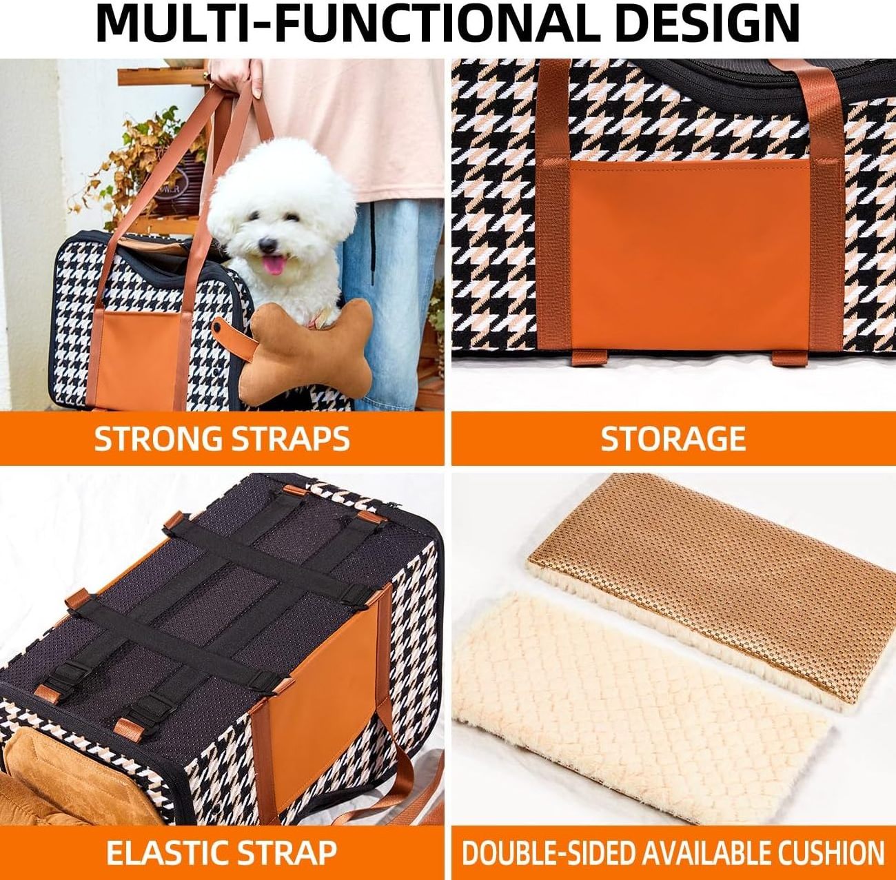 Factory cheap wholesale For Dogs ,Travel Pet Booster Puppy Auto Center Console Dog Car Seat