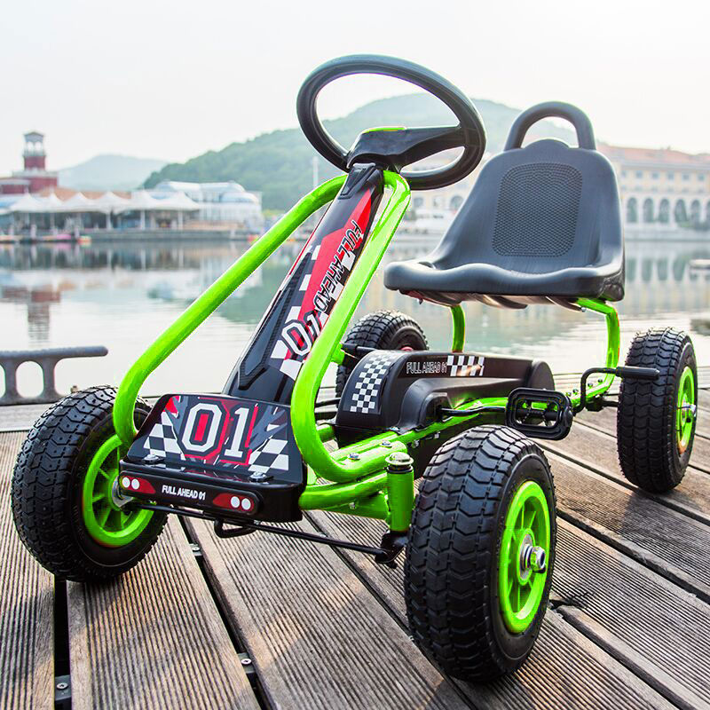 Outdoor can ride sports fiess toys children's car high quality four wheel racing pedal kart