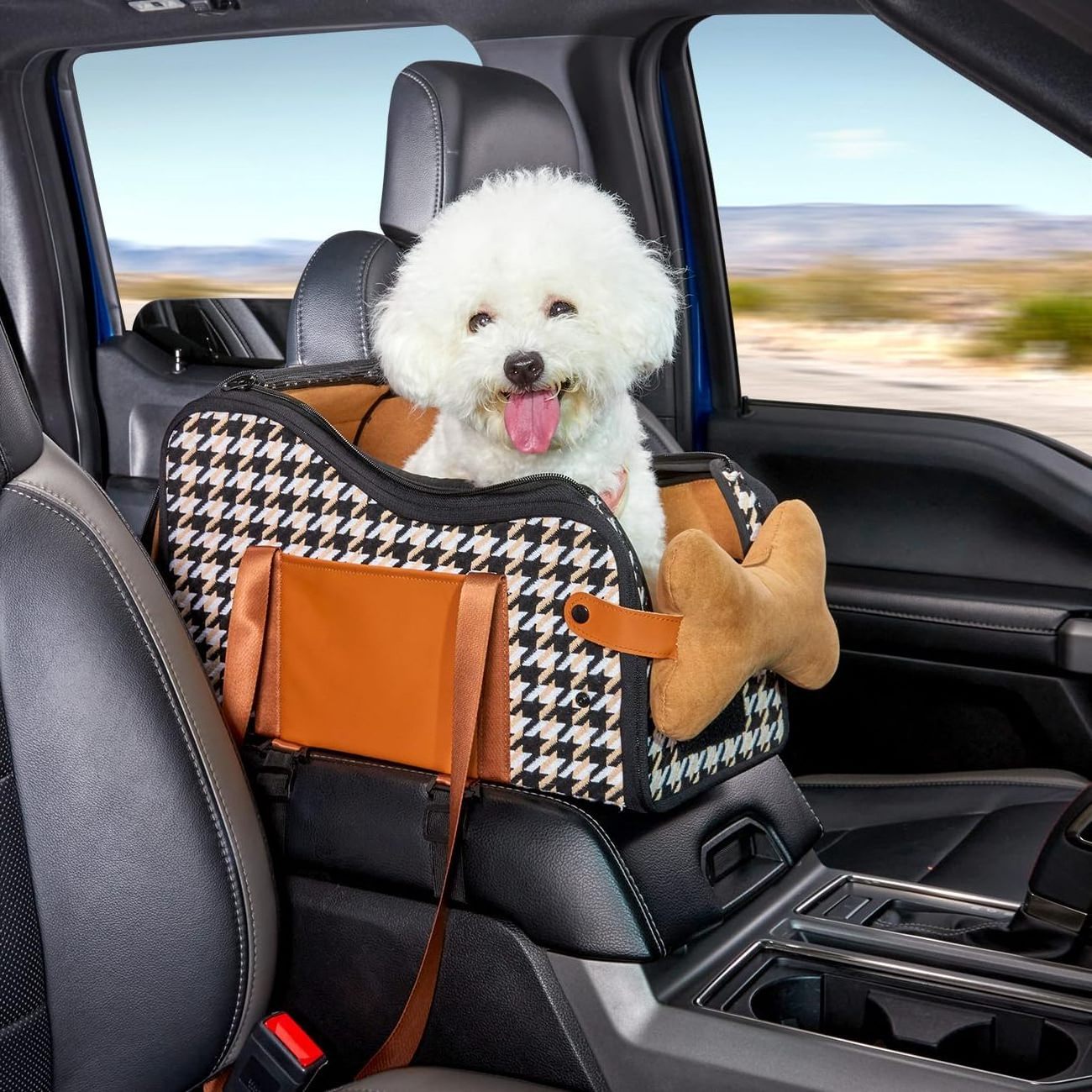 Factory cheap wholesale For Dogs ,Travel Pet Booster Puppy Auto Center Console Dog Car Seat