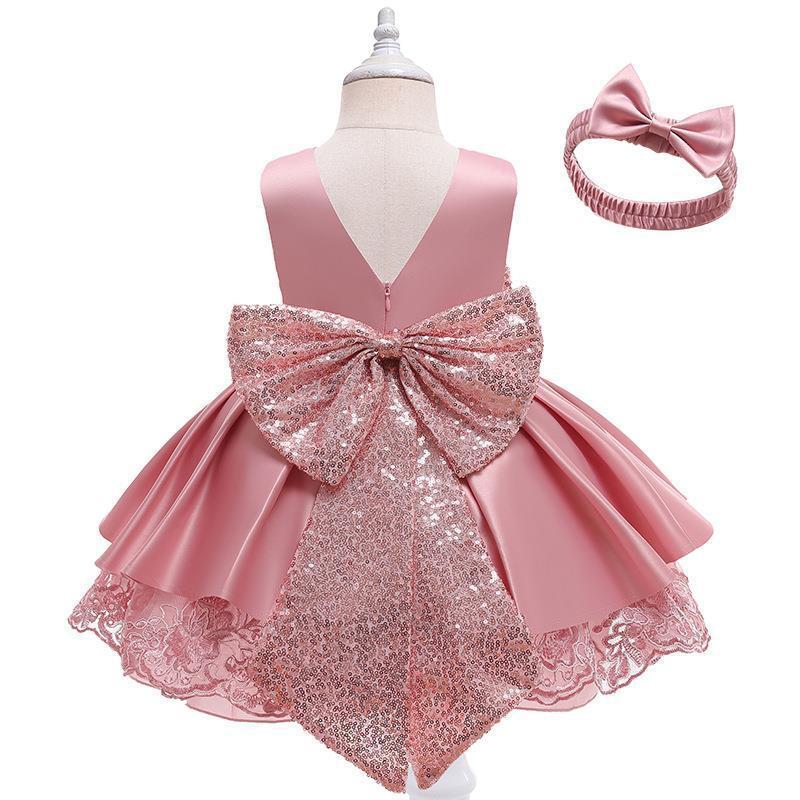 Cross-border New Sleeveless Children Dress Set Girls Princess Party Baby First Birthday Dress