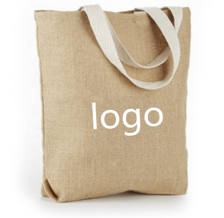 Most Popular Reusable Custom Size Logo Print RPET 100% Hemp Tote Bag For Shopping And Activities