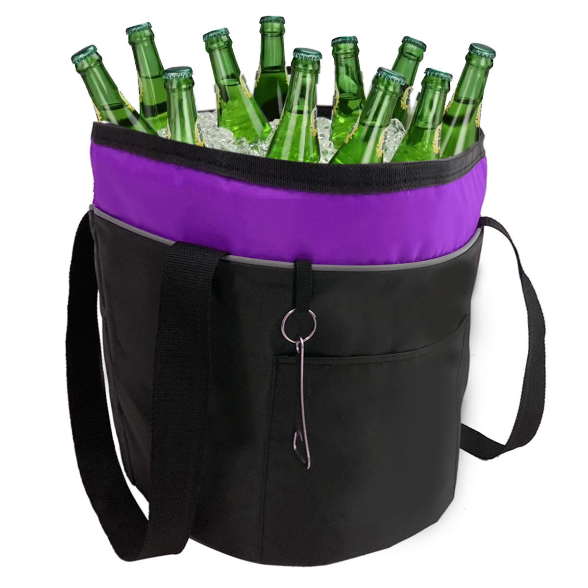 Keep Wine Can Beers  Cool Insulated Tote Picnic Round Cooler Custom Logo Portable Insulated Cooler Bag Ice Box Tote With Handle