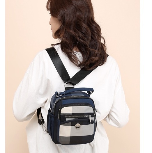 Manufacturer Factory Made in China 2024 New Arrival Fashion Two Side Pockets Black Mini Student Backpack For Women Girl Lady