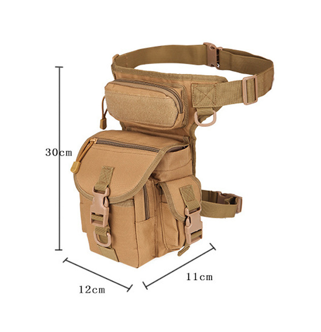 Outdoor Thigh Drop Leg Bag Waist Fanny Pack Motorcycle Ride Riding Travel Hiking Camo Tactical Leg bag for Men