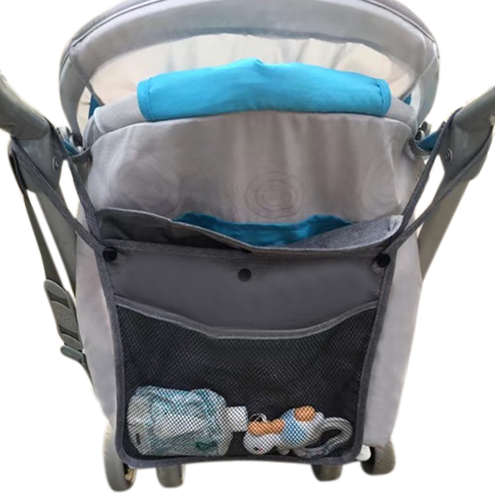 Universal Useful Accessory Baby Stroller Net Diaper Hanging Bag Portable Baby Umbrella Storage Bag Pocket Cup Holder Organizer