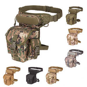 Outdoor Thigh Drop Leg Bag Waist Fanny Pack Motorcycle Ride Riding Travel Hiking Camo Tactical Leg bag for Men