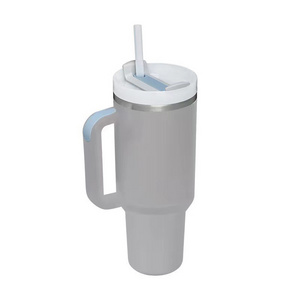 Tasse A Cafe Double Parois Simple 40oz Double Wall Stainless Steel 304 Vacuum Insulated Coffee Thermal Mug With Handle Straw