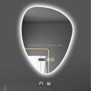 Bathroom luminous mirror led water droplets irregular shaped mirror wall-mounted washbasin bathroom mirror