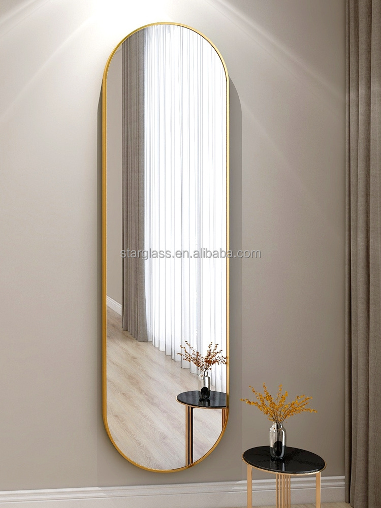 Home Wall Decor Self Adhesive Non Glass Mirror Custom Self-adhesive Acrylic Mirror Wall Sticker Bathroom Waterproof Soft Mirror