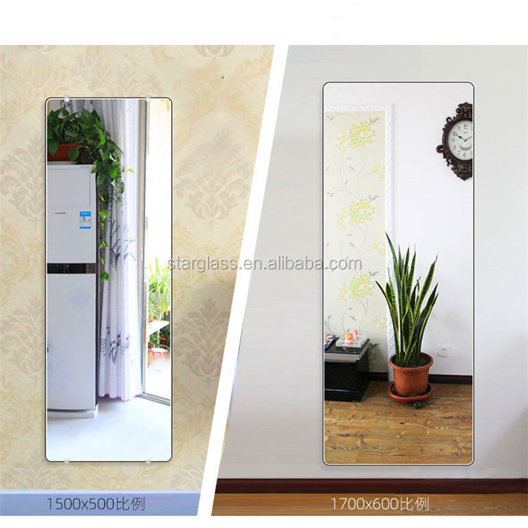 Home Wall Decor Self Adhesive Non Glass Mirror Custom Self-adhesive Acrylic Mirror Wall Sticker Bathroom Waterproof Soft Mirror