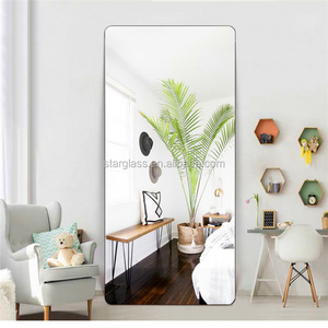 Home Wall Decor Self Adhesive Non Glass Mirror Custom Self-adhesive Acrylic Mirror Wall Sticker Bathroom Waterproof Soft Mirror