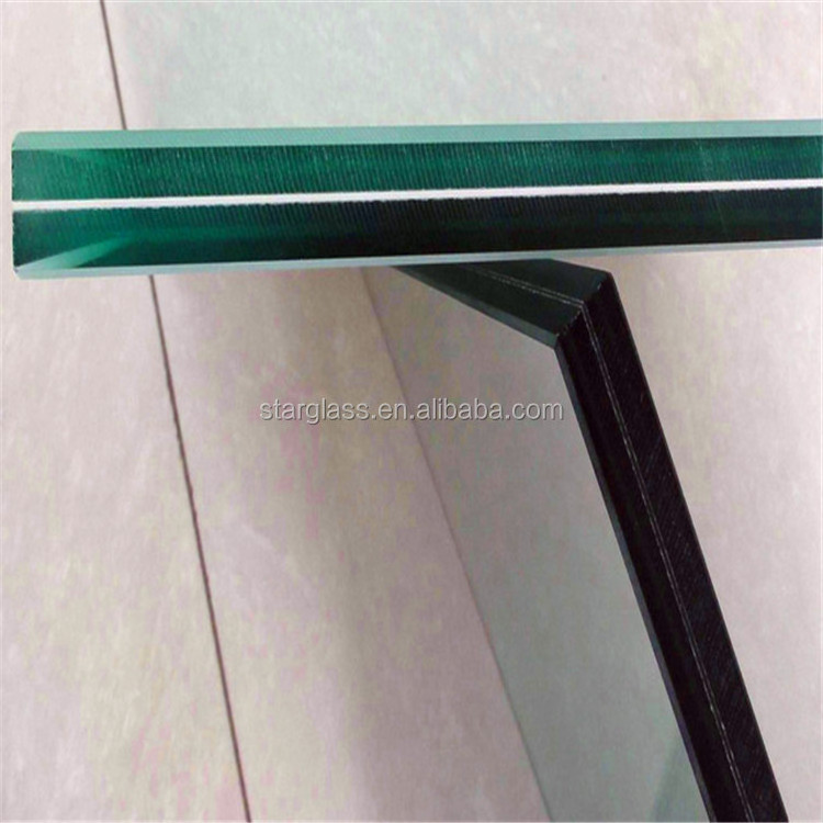 6.38mm 33.1 clear colorless annealed safety laminated float glass manufacturer per m2 price