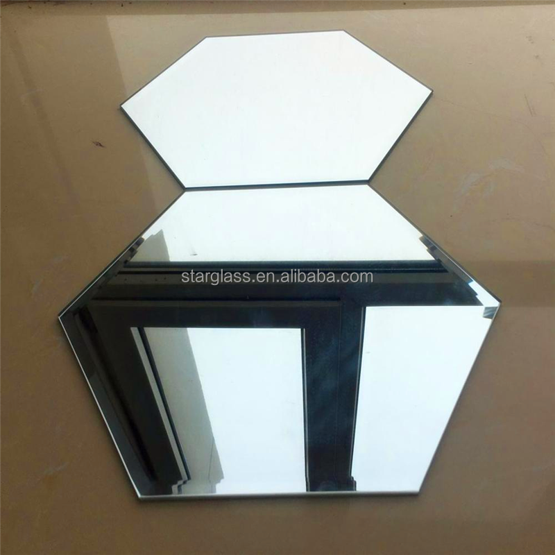 High Quality Nordic Simple Frameless Decorative Wall Mounted Irregular Mirror with Beveled Edge