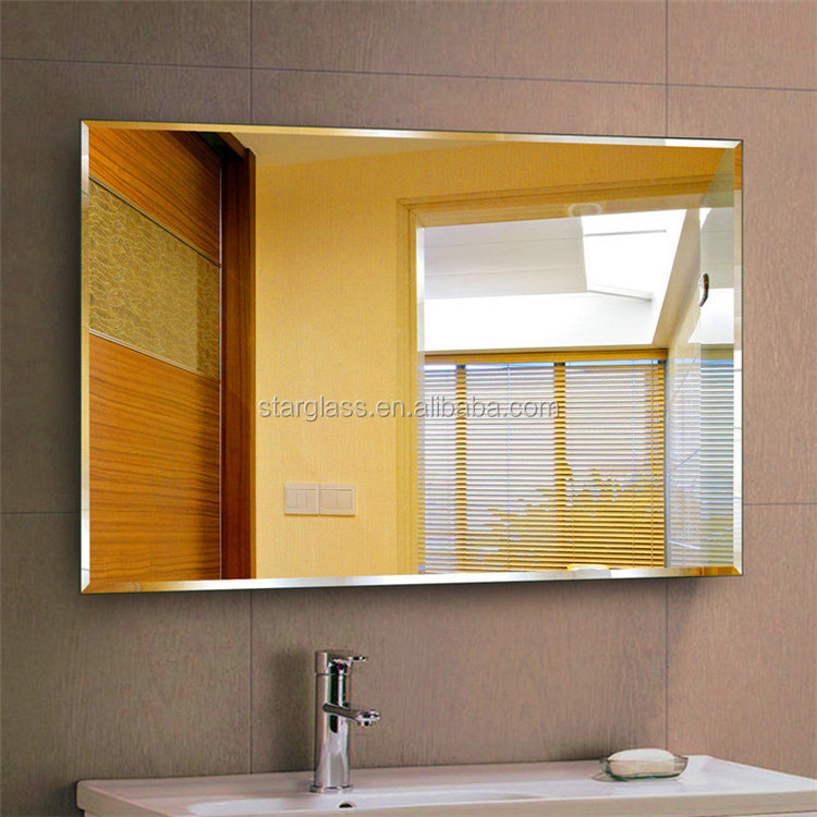 3mm Frameless Bathroom Mirror Decorative Square Wall Glass Mirror Factory Price